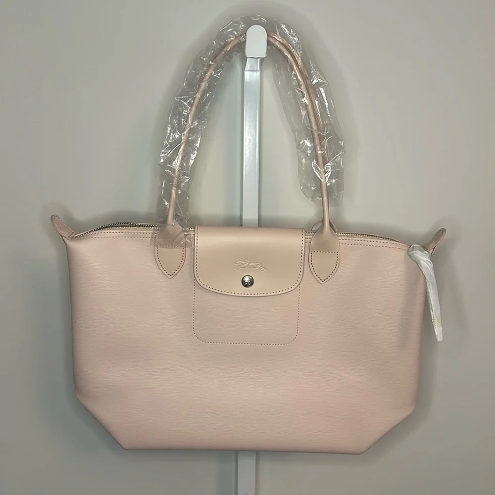NWT Longchamp The City Tote Bag, Blush Pink - Picture 2 of 14